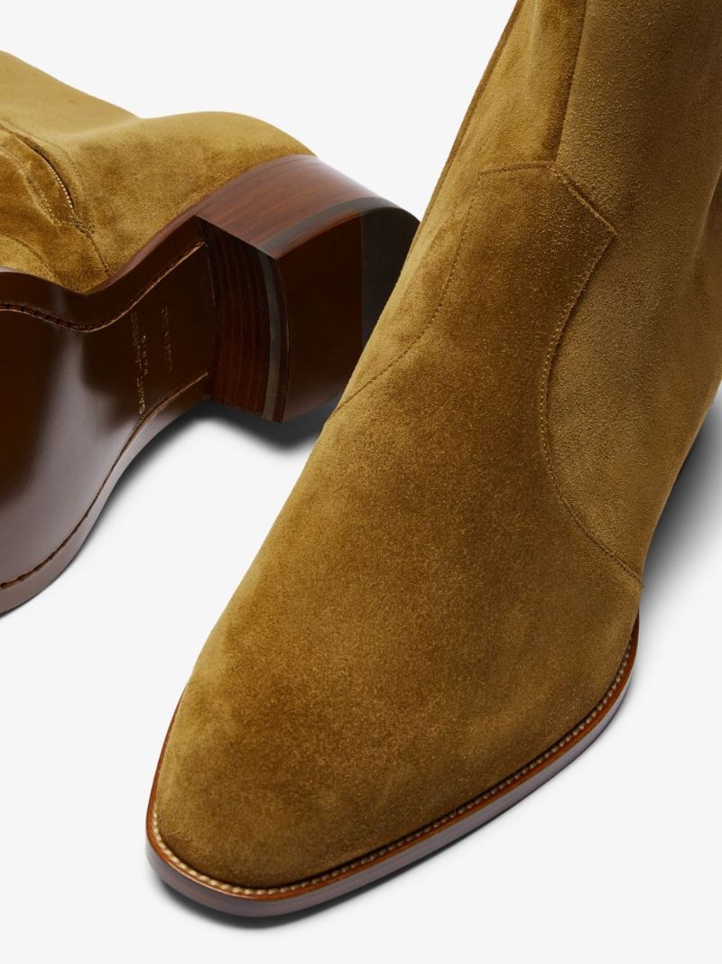 Brown Wyatt 40 Suede Chelsea Boots