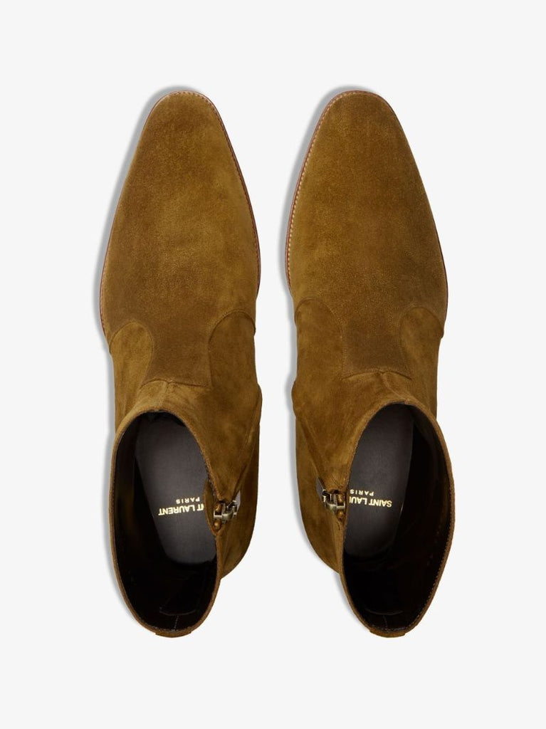 Brown Wyatt 40 Suede Chelsea Boots