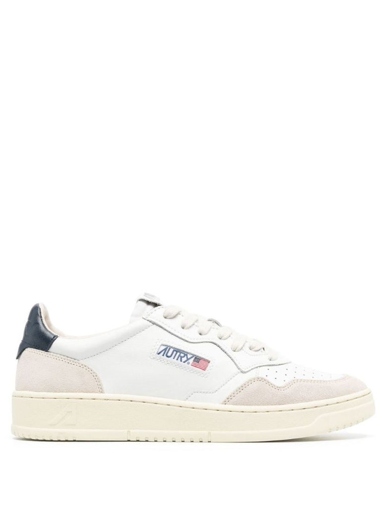 White Medalist Low-top Leather Sneakers