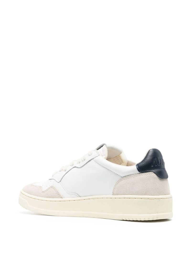 White Medalist Low-top Leather Sneakers
