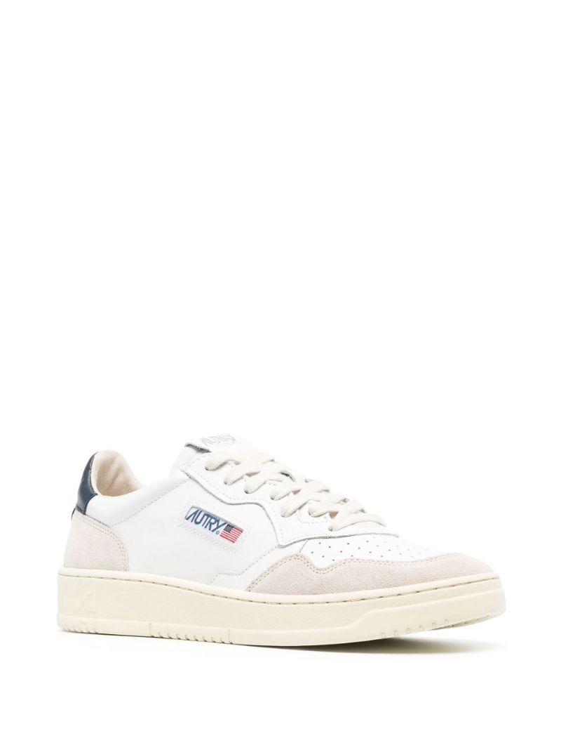 White Medalist Low-top Leather Sneakers
