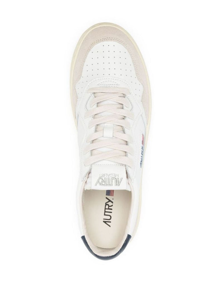 White Medalist Low-top Leather Sneakers