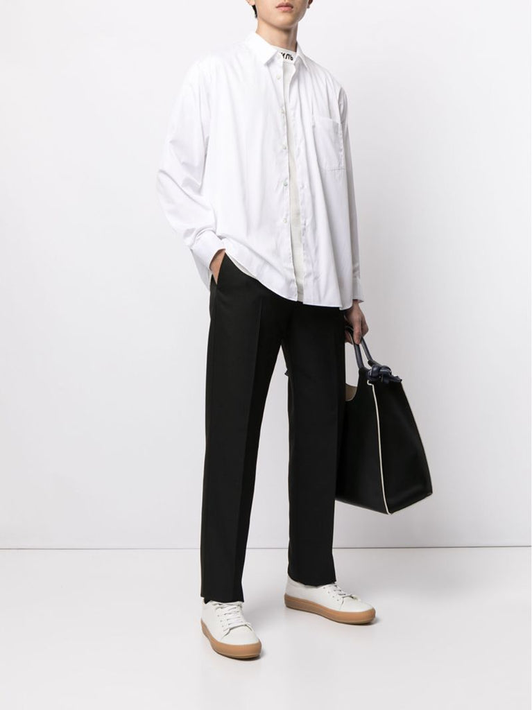 White Long Sleeve Cotton Shirt