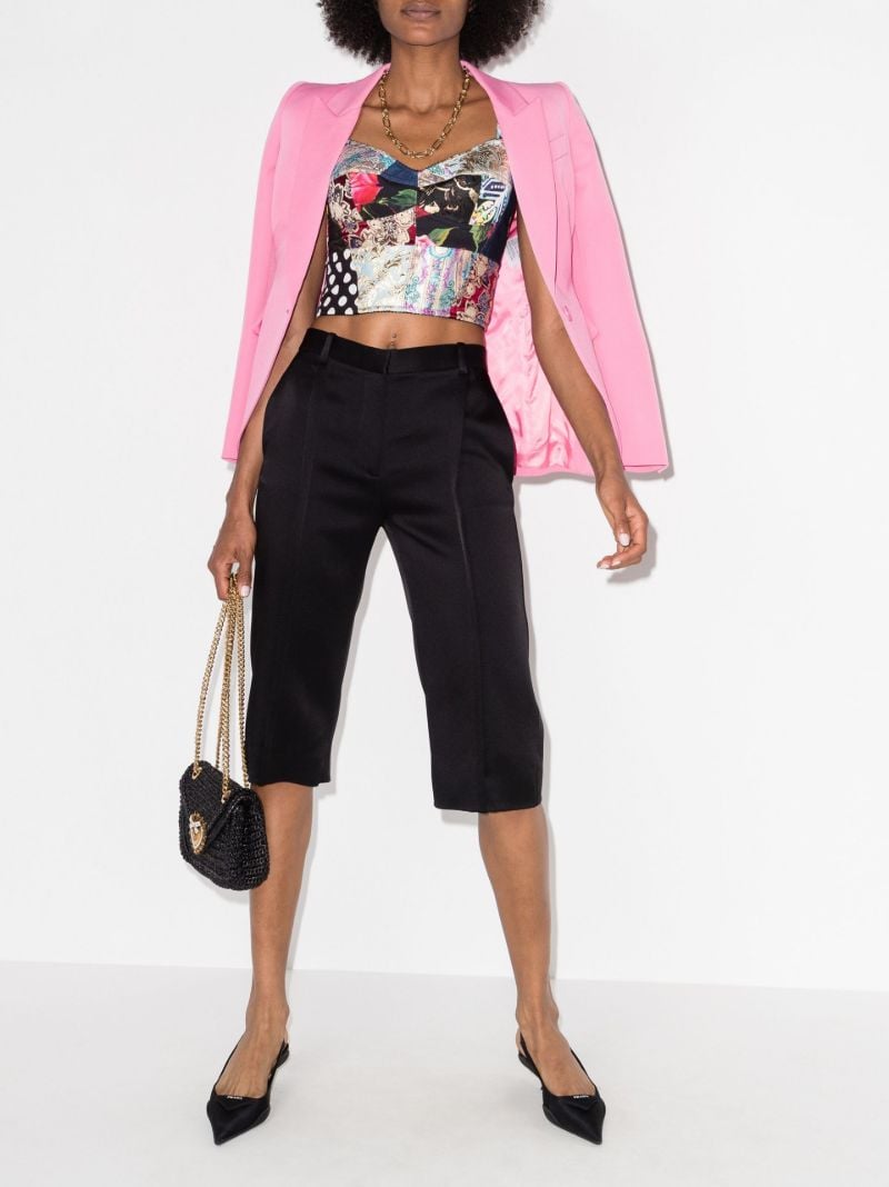 Patchwork Bustier Top