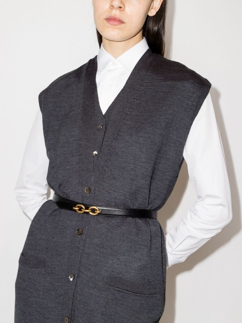 Black Maillon Leather Belt