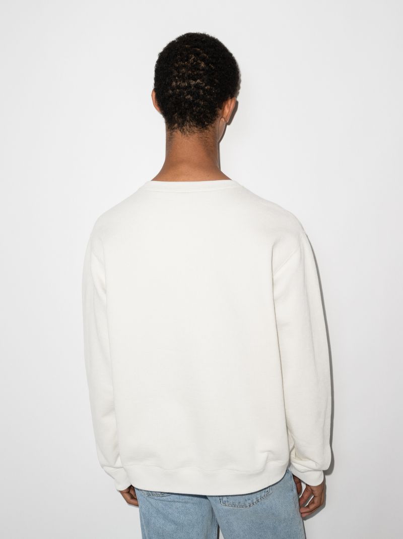 White Original Logo Print Sweatshirt