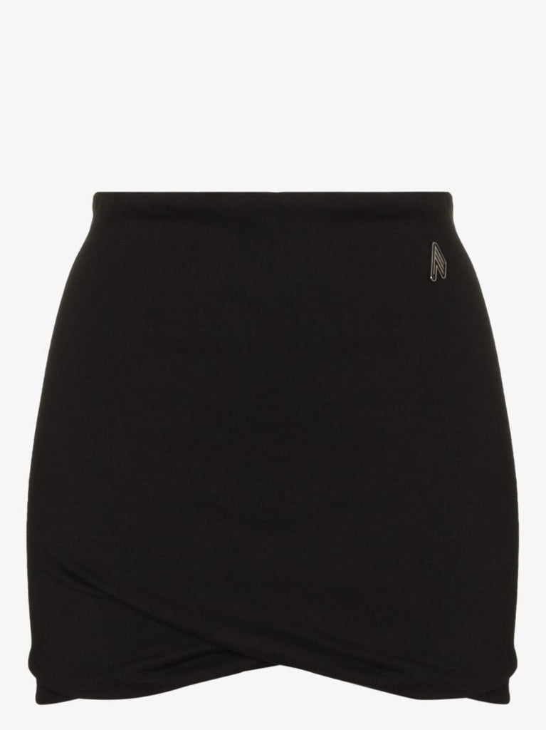 Ezra Draped Cotton Mini Skirt
