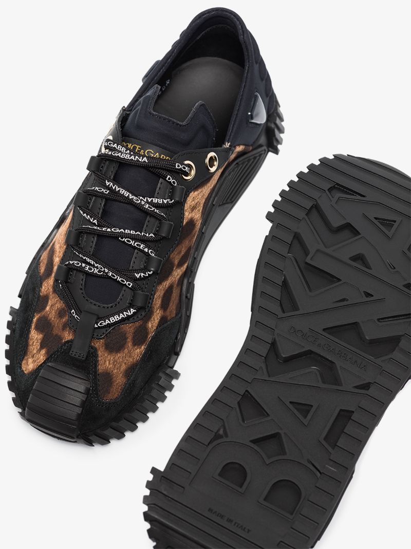 Black Ns1 Leopard Print Sneakers