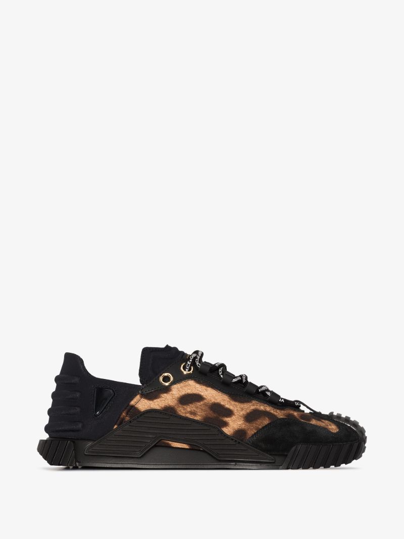 Black Ns1 Leopard Print Sneakers