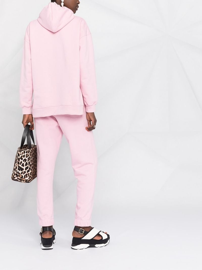 Pink Embroidered Logo Track Pants