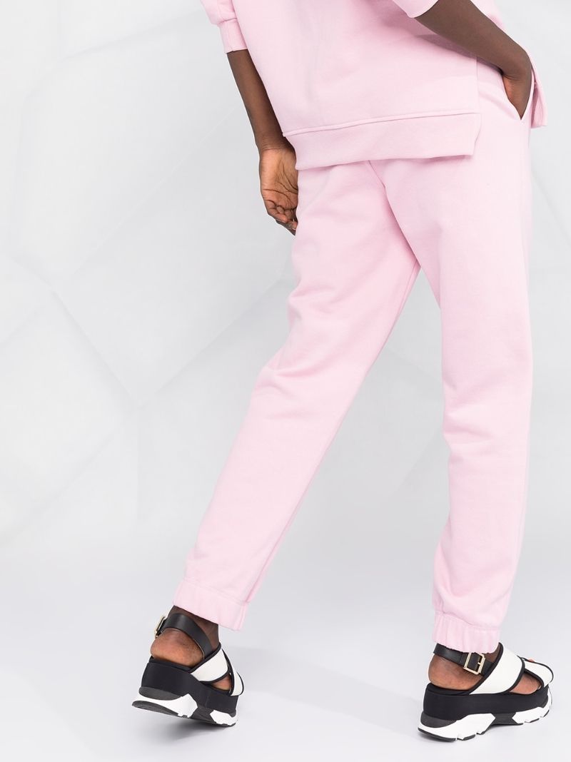 Pink Embroidered Logo Track Pants