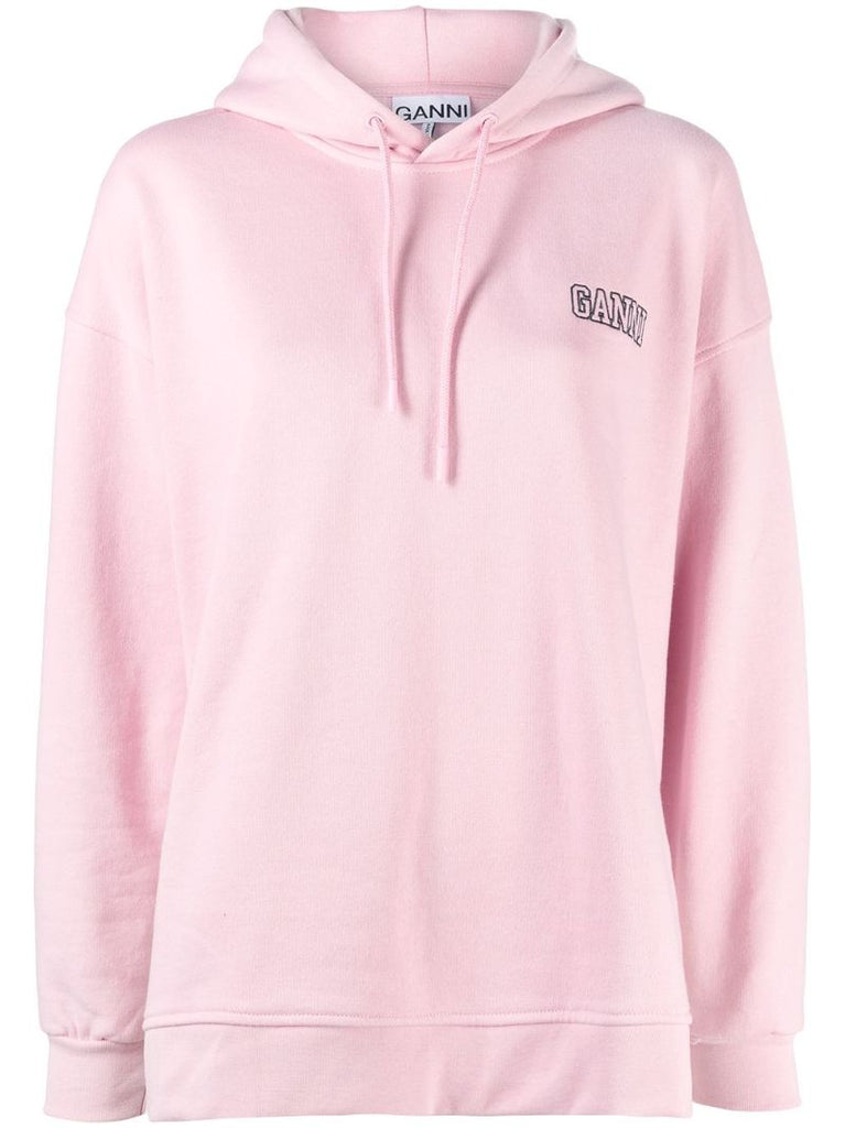 Pink Oversized Hooded Sweatshirt
