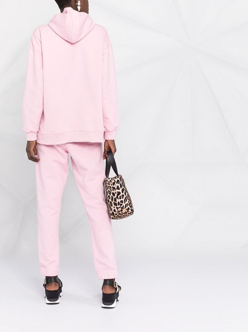 Pink Oversized Hooded Sweatshirt