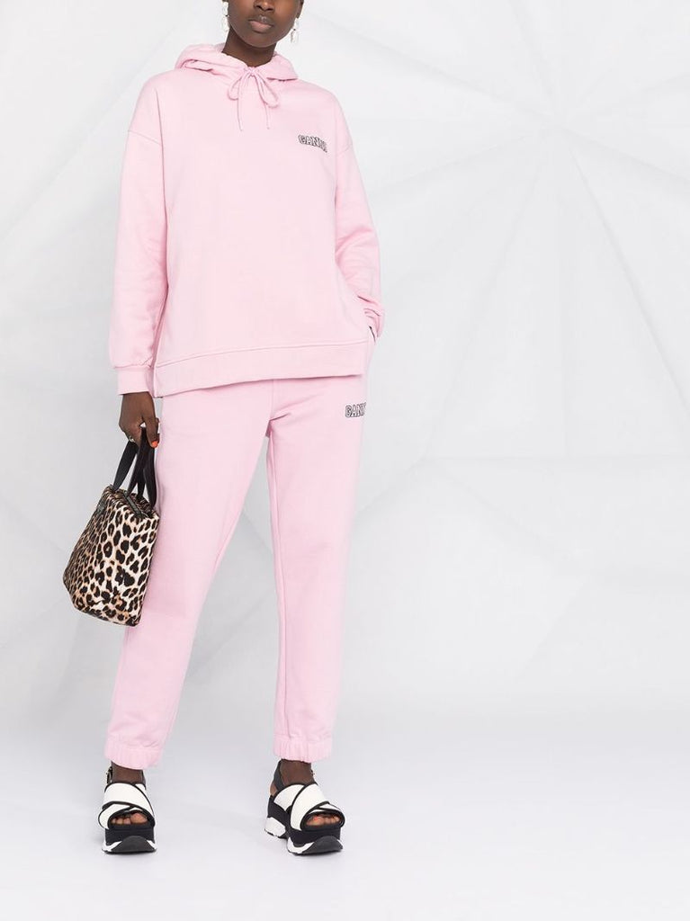 Pink Oversized Hooded Sweatshirt