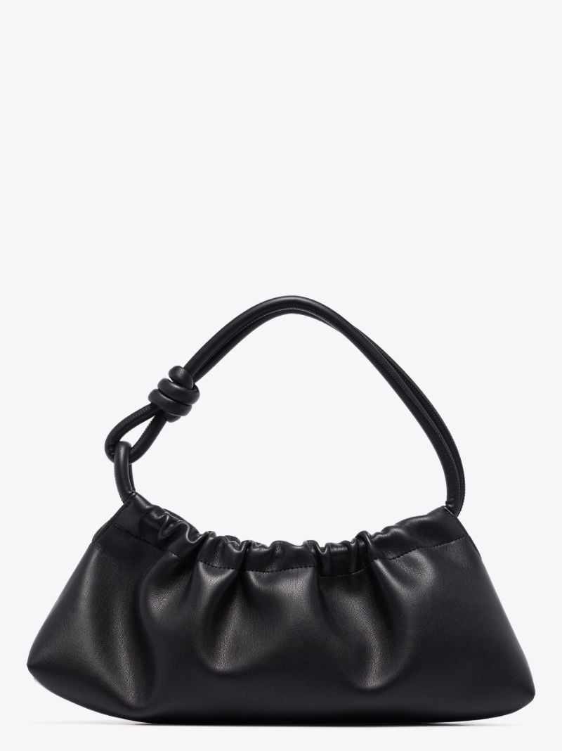 Black Valerie Vegan Leather Shoulder Bag