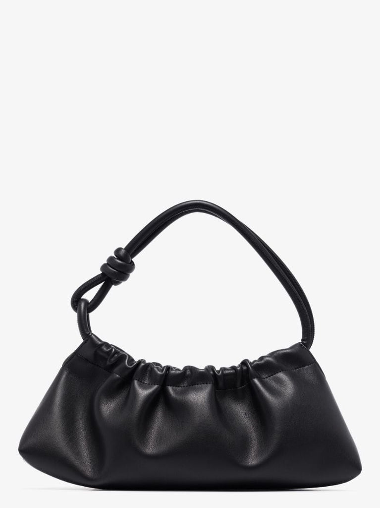 Black Valerie Vegan Leather Shoulder Bag