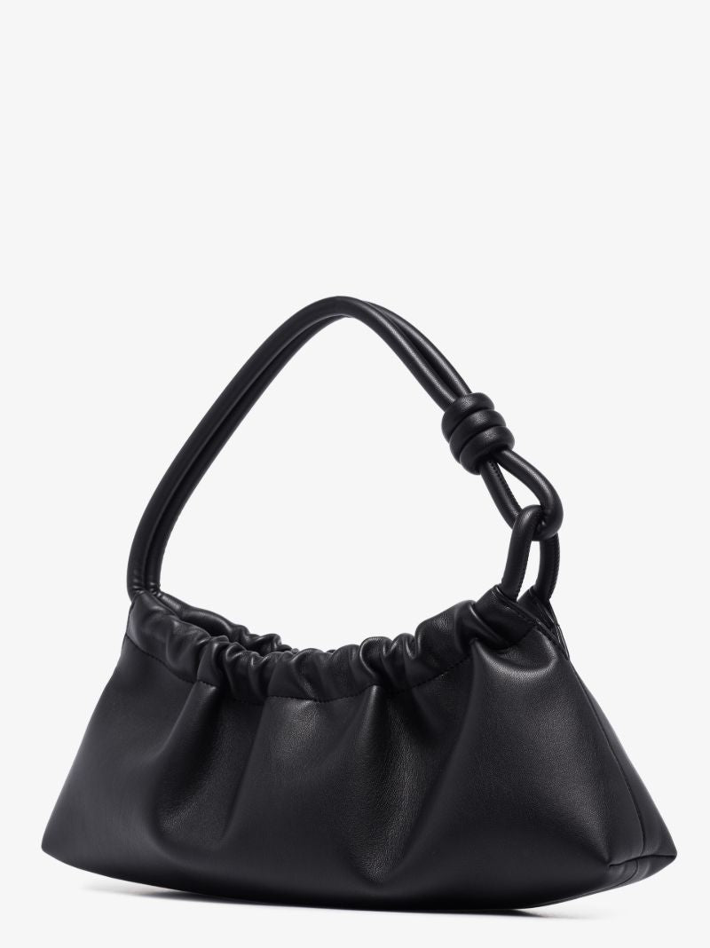 Black Valerie Vegan Leather Shoulder Bag