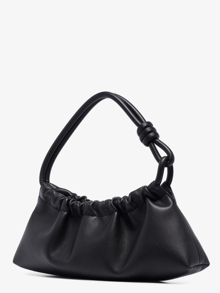 Black Valerie Vegan Leather Shoulder Bag
