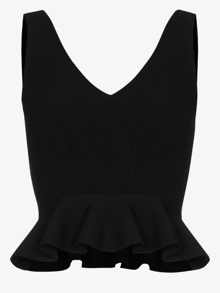 V-neck Ruffled Vest Top
