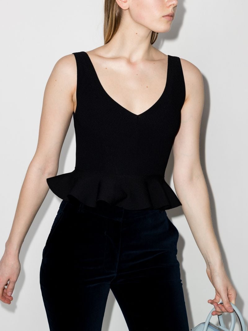 V-neck Ruffled Vest Top