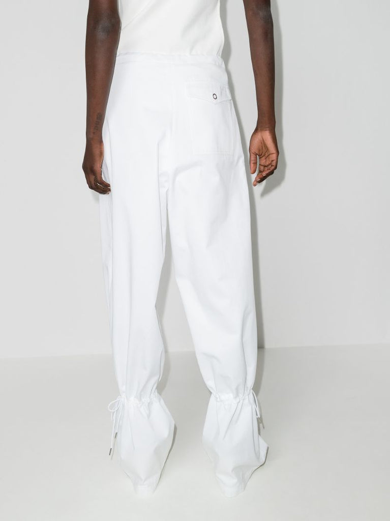 Eyelet Tie Wide Leg Trousers