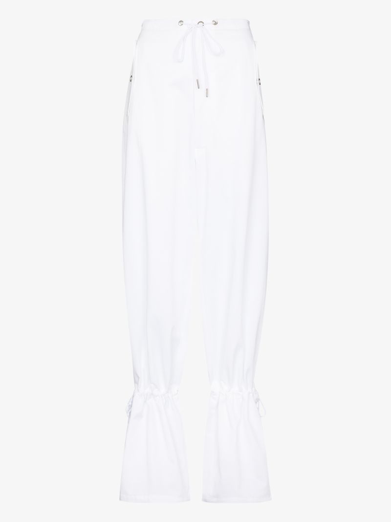 Eyelet Tie Wide Leg Trousers