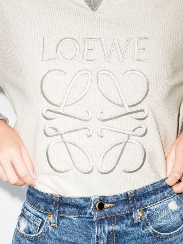 Anagram Embroidered Cotton Sweatshirt