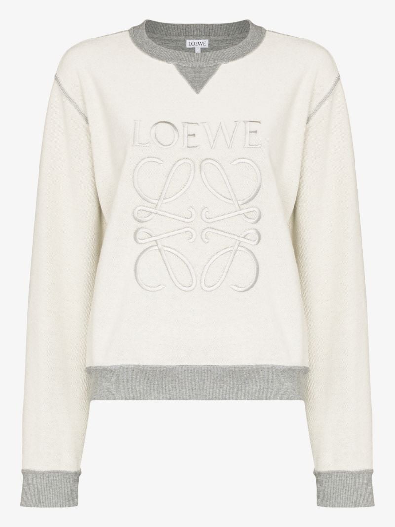 Anagram Embroidered Cotton Sweatshirt