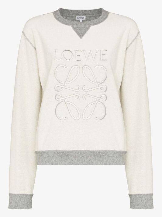 Anagram Embroidered Cotton Sweatshirt