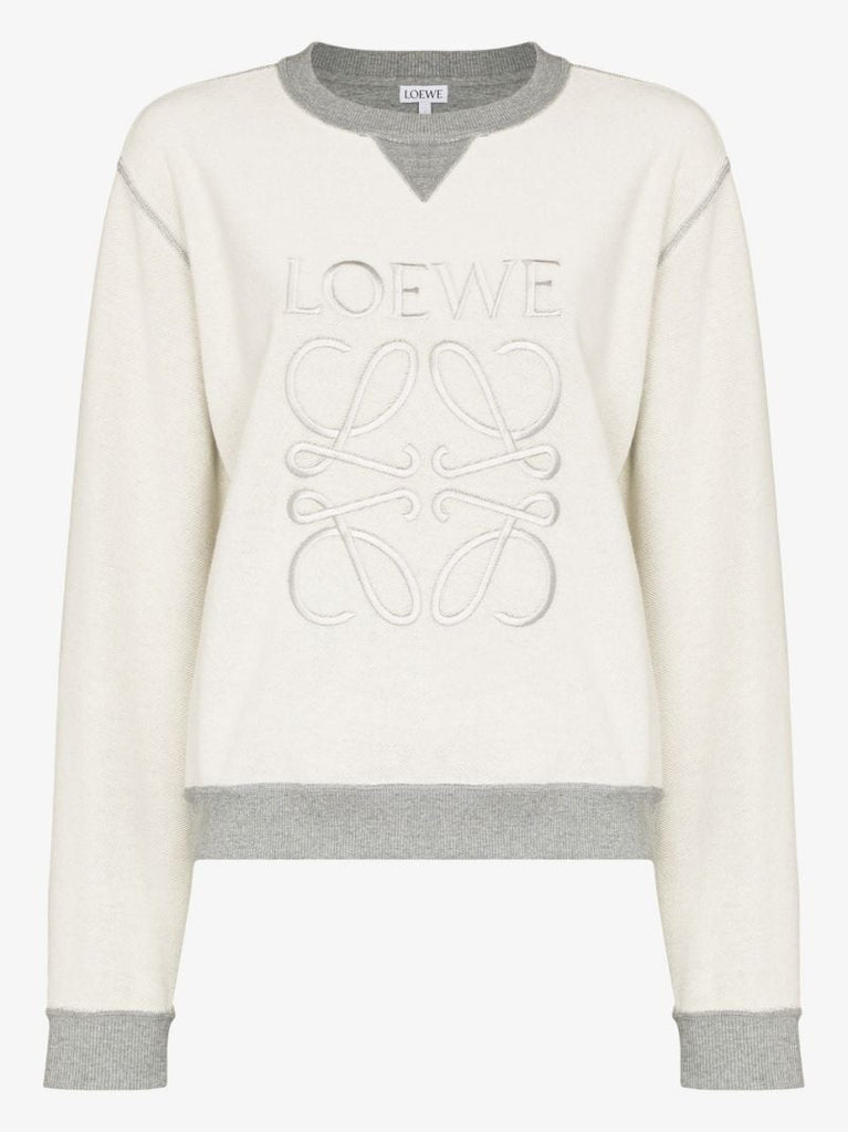 Anagram Embroidered Cotton Sweatshirt