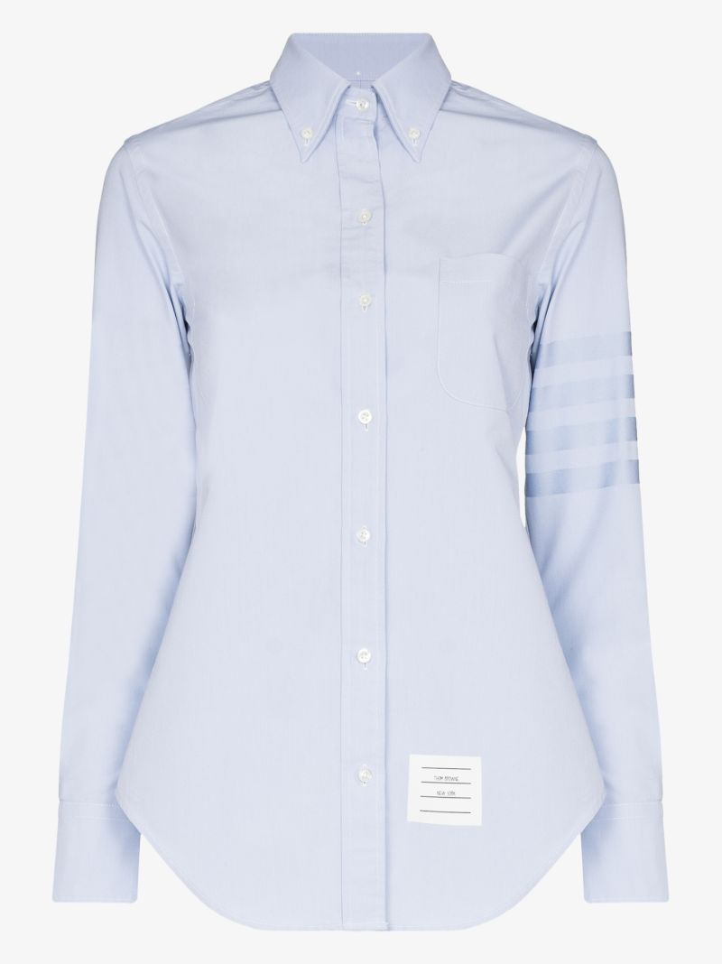 4-bar Stripe Cotton Shirt