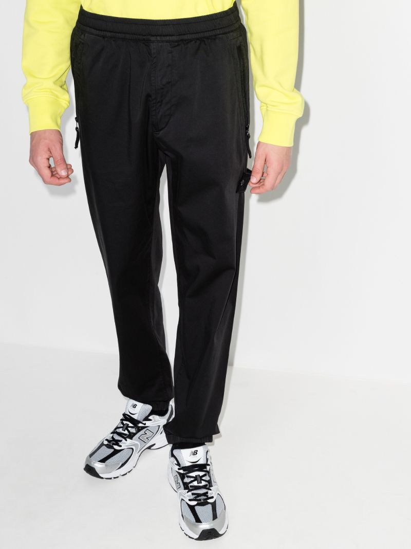 Logo-patch Straight-leg Trousers