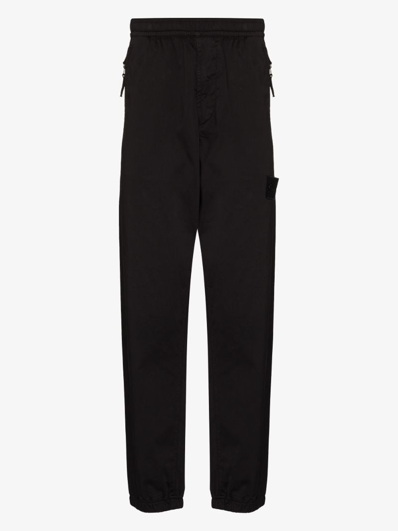 Logo-patch Straight-leg Trousers