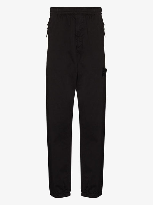 Logo-patch Straight-leg Trousers