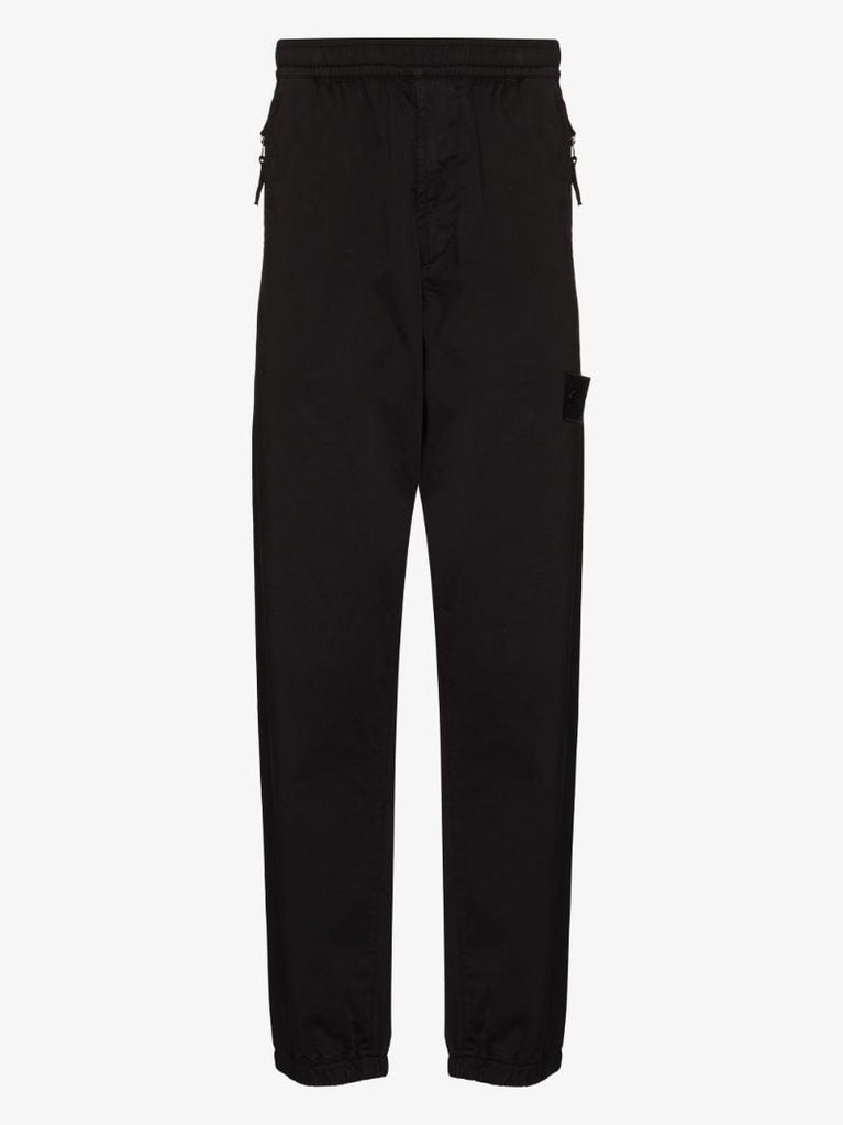 Logo-patch Straight-leg Trousers