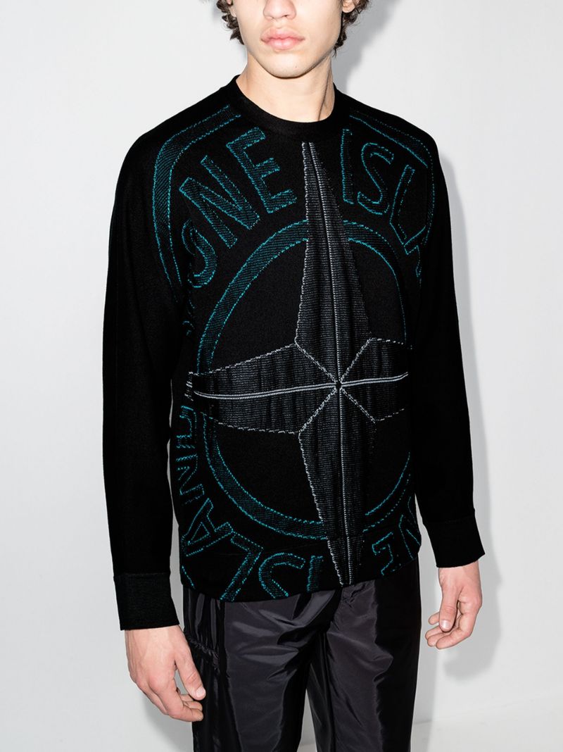 Compass Logo-printed Sweatshirt
