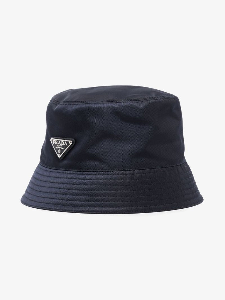Blue Re-nylon Logo Plaque Bucket Hat