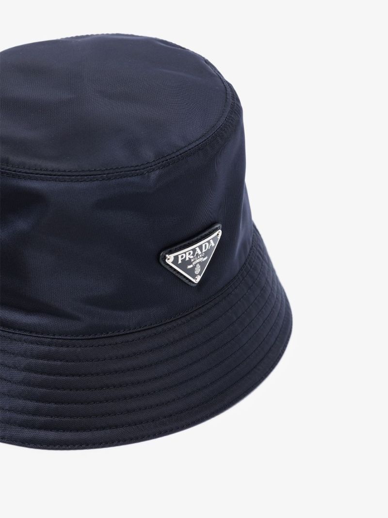 Blue Re-nylon Logo Plaque Bucket Hat