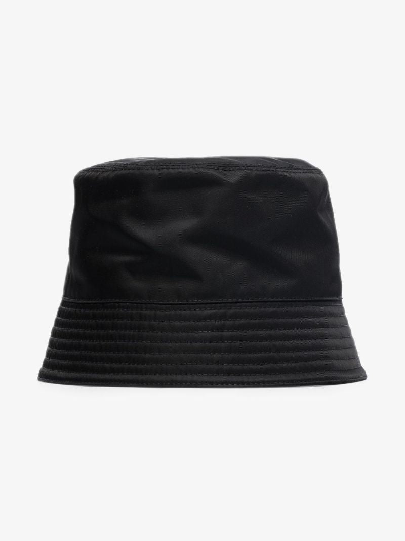 Black Re-nylon Logo Plaque Bucket Hat