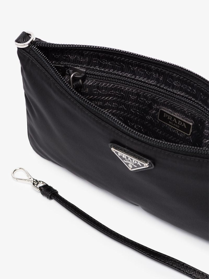 Black Re-nylon Shoulder Bag