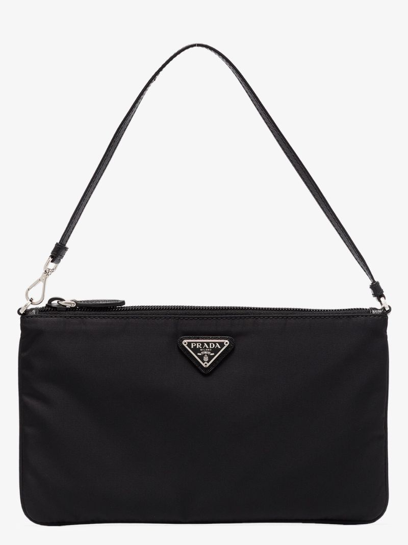 Black Re-nylon Shoulder Bag