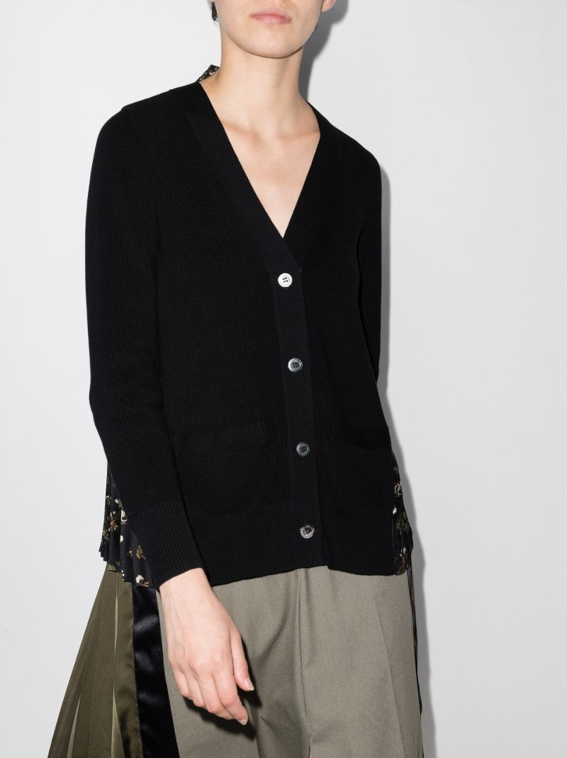 Contrast Panel Cardigan