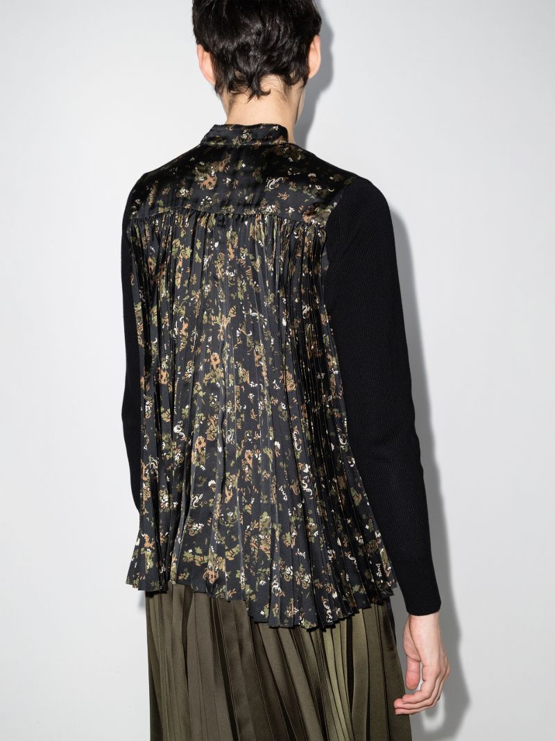 Contrast Panel Cardigan