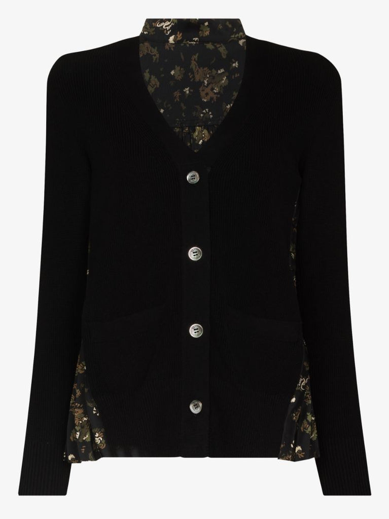 Contrast Panel Cardigan