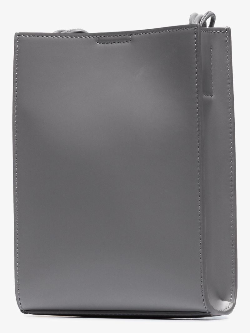 Grey Tangle Small Leather Cross Body Bag