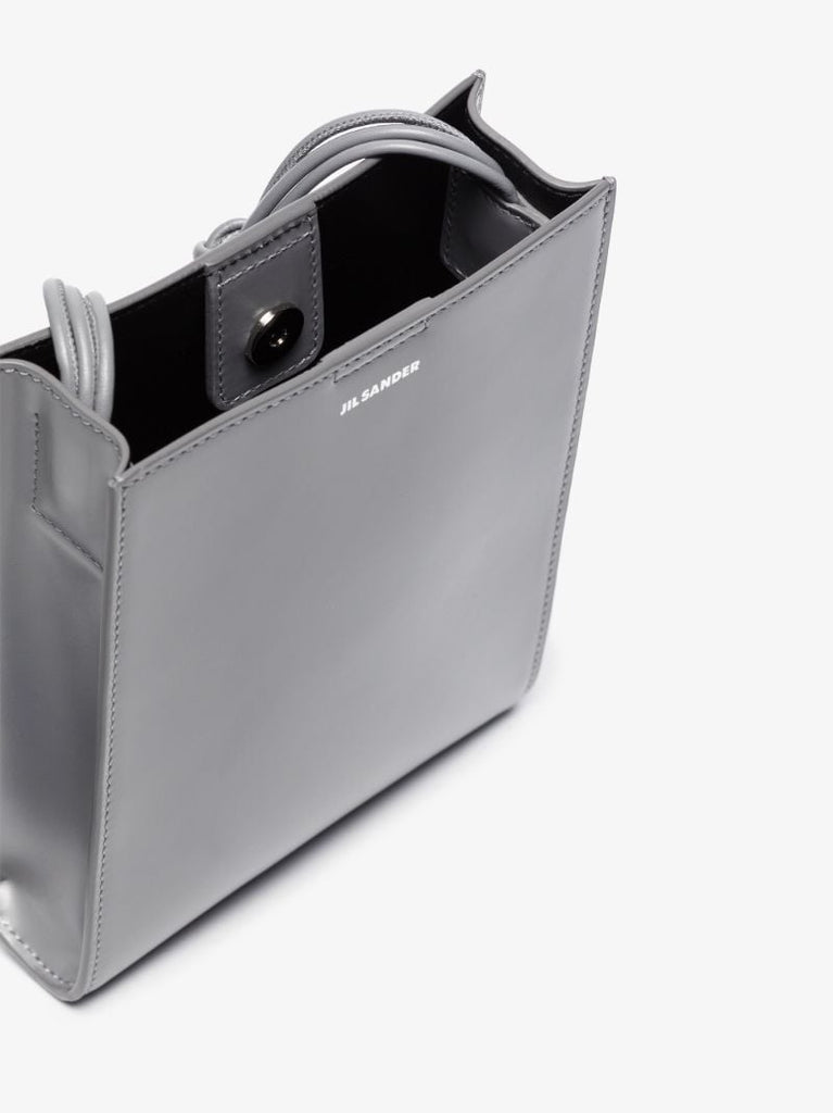 Grey Tangle Small Leather Cross Body Bag