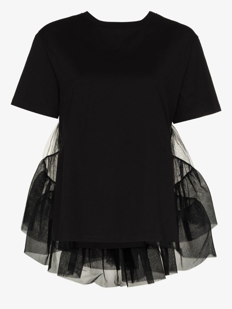 Tulle Trim T-shirt