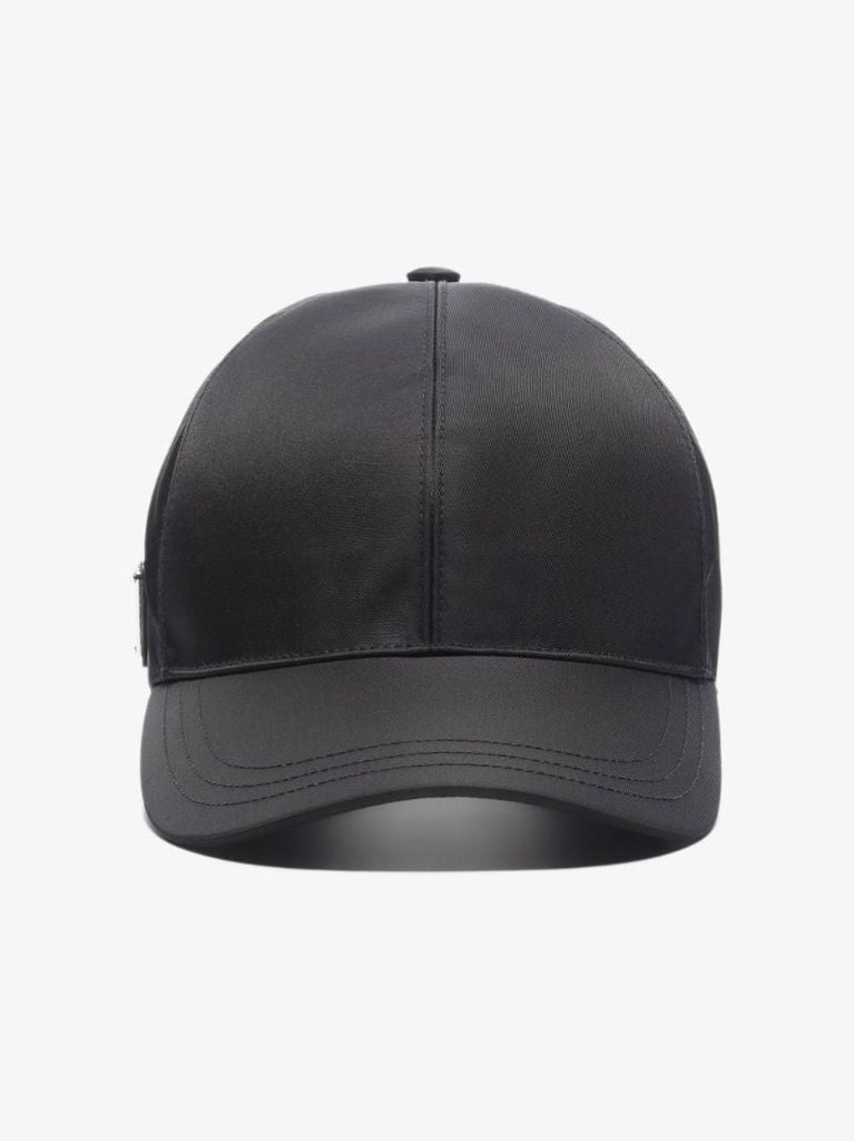 Black Logo Re-nylon Baseball Cap