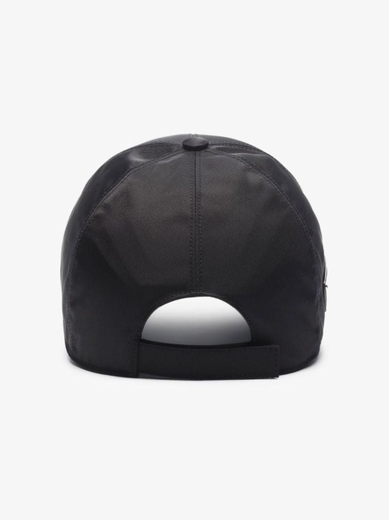 Black Logo Re-nylon Baseball Cap