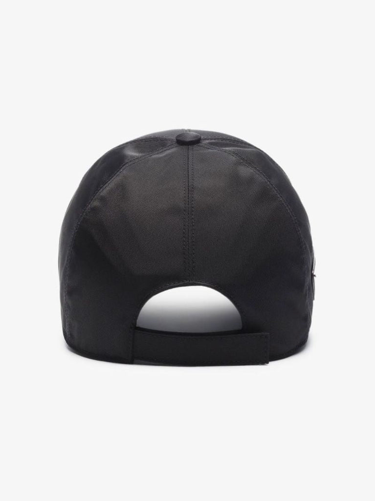 Black Logo Re-nylon Baseball Cap